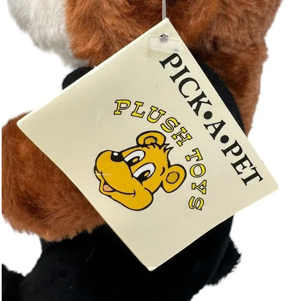 Vintage Plush Dog with Pipe Pick a Pet Plush Brooklyn Doll Toy & Nov‎ Co Inc